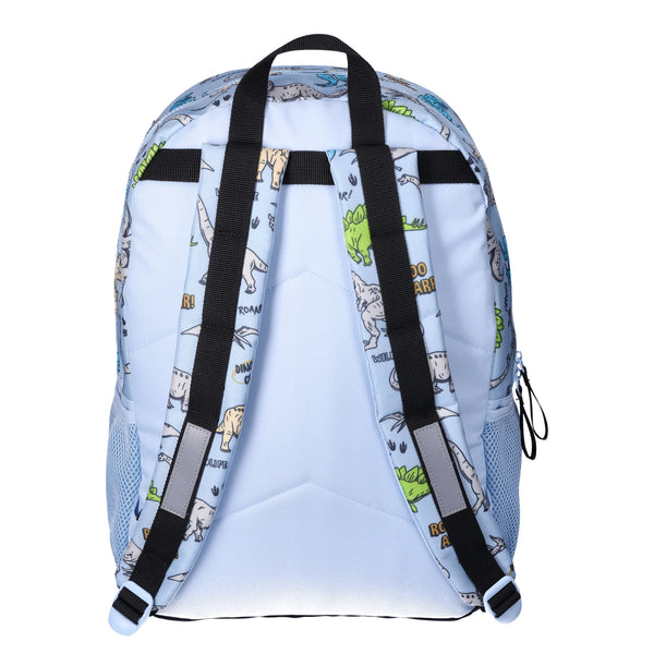 Mochila de 17" para niñas y niños, Set de 5 piezas, incluye mochila, lonchera, porta lapices y termo. Azul