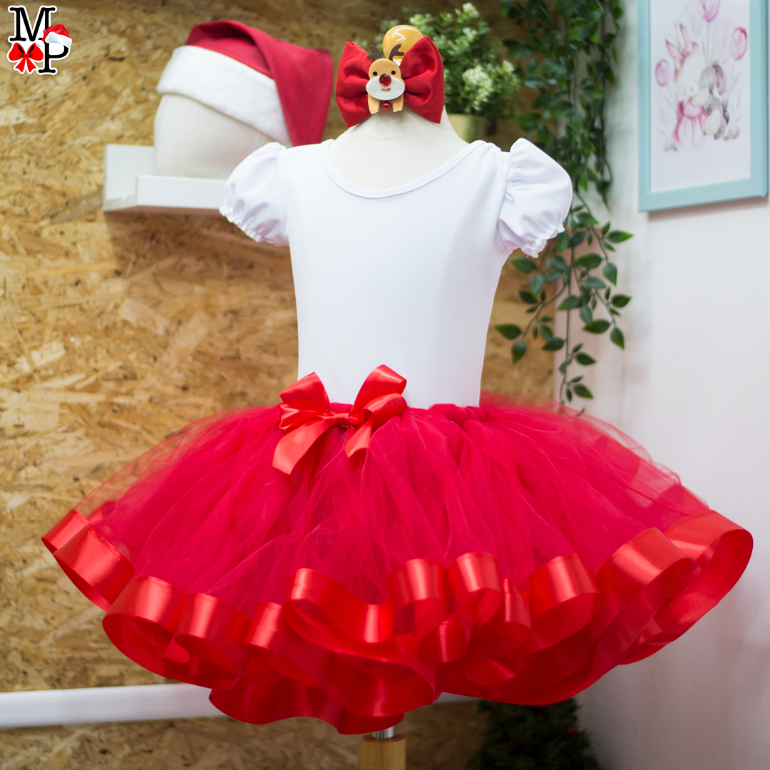 Vestidos rojos navideños para fashion niñas